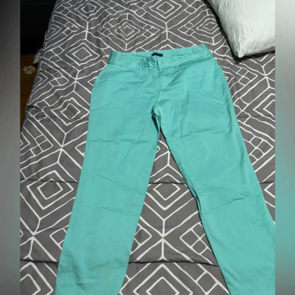 Metaphor teal crop pants 8
